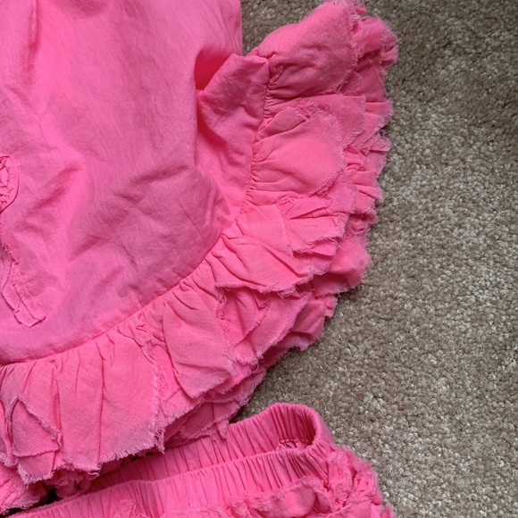 La Piccolo Danza pink ruffle dress and bloomers size 24 months - Picture 7 of 8